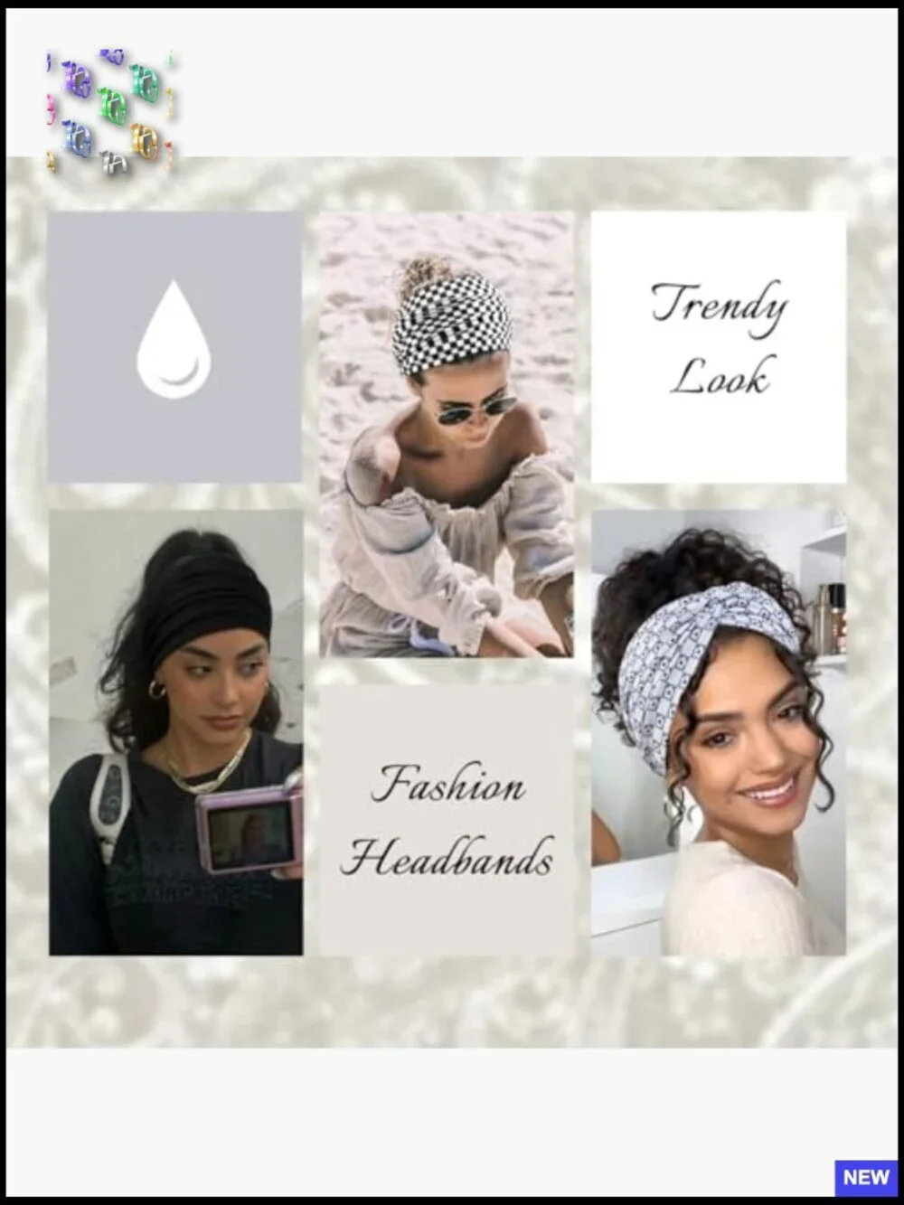 Extra Wide Turban Headbands Set Y2K Streetwear Stretchy Fabric Workout Fashion